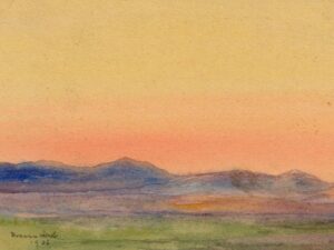 Mountain range, Gemälde von Hermann Struck, 1936, Archiv des LBI New York.