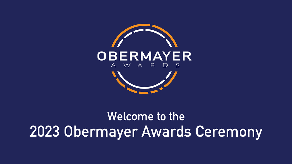 Obermayer Awards. Welcome to the 2023 Obermayer Awards Ceremony