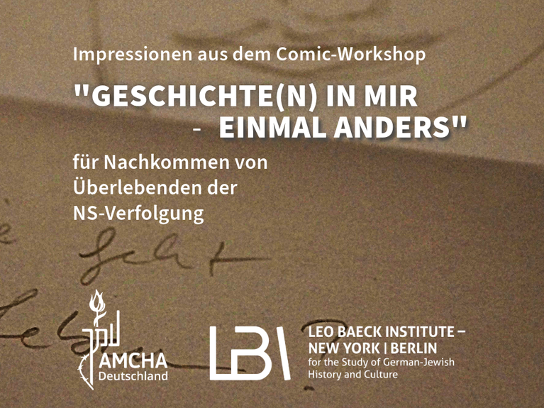 Flyer des Comic-Workshops. Bild: LBI New York | Berlin.