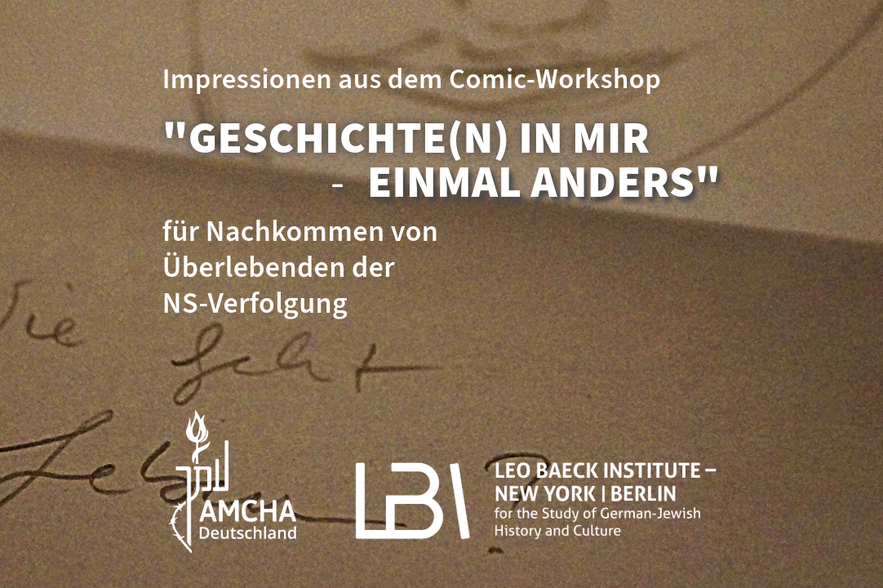 Flyer des Comic-Workshops. Bild: LBI New York | Berlin.