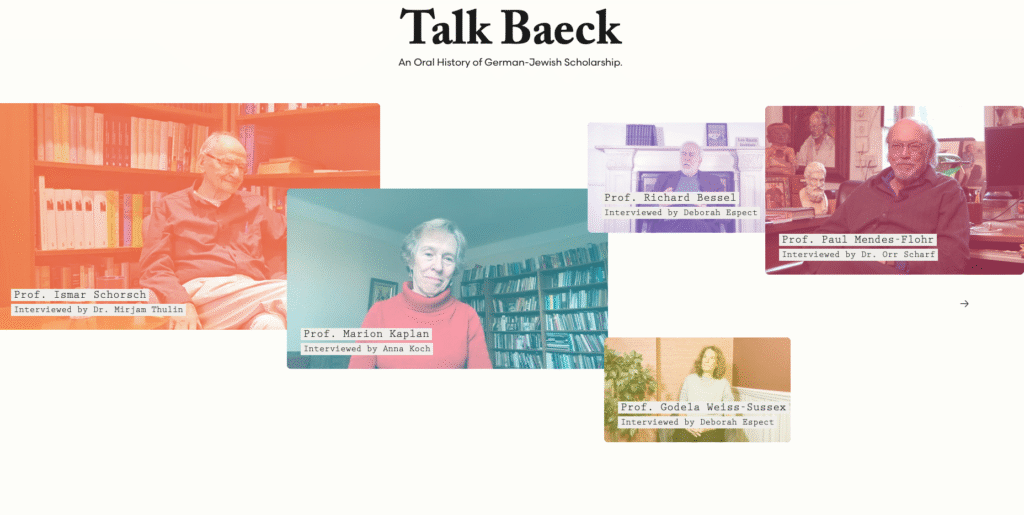 Ansicht Talk Baeck Projekt