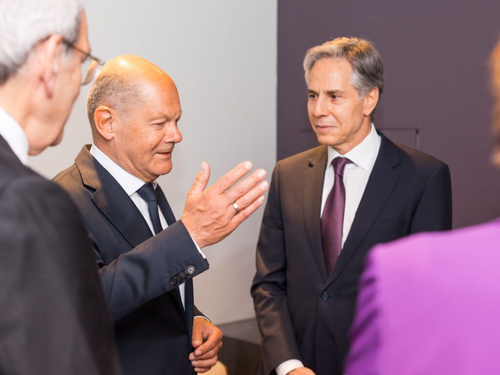 Olaf Scholz mit Anthony Blinken © Amanda Crommett
