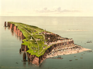 Postkarte von Helgoland um 1890