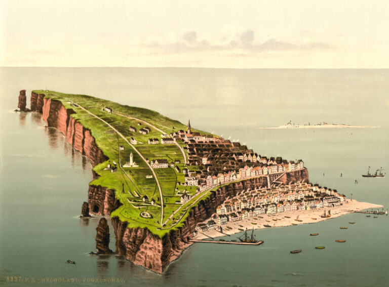 Postkarte von Helgoland um 1890